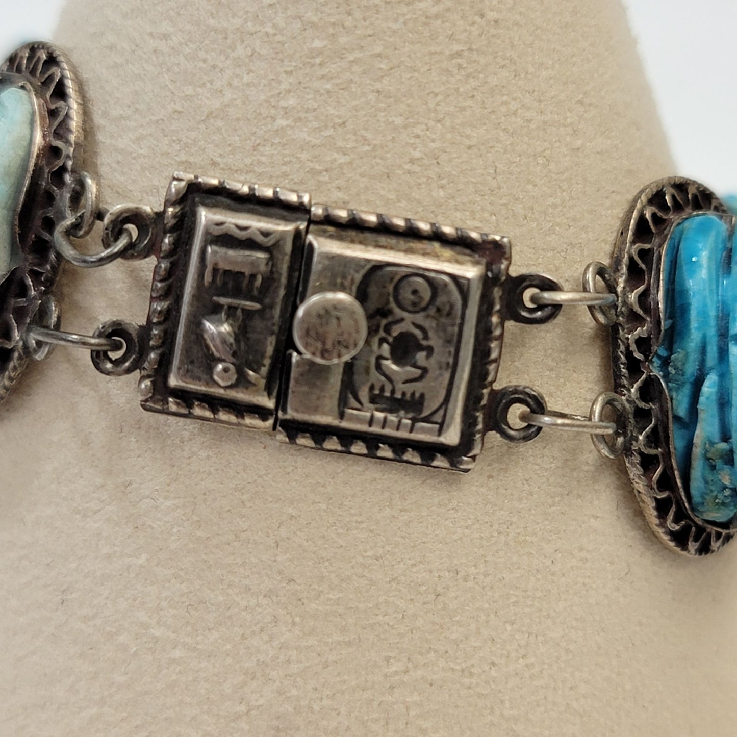 Antique 1920s Egyptian Revival Scarab Bracelet
