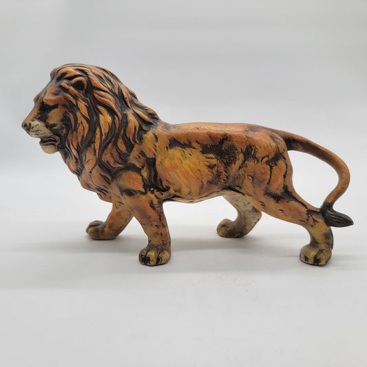 1960s Mid-Century Lion Figurine UCTCI Japan Bisque Porcelain