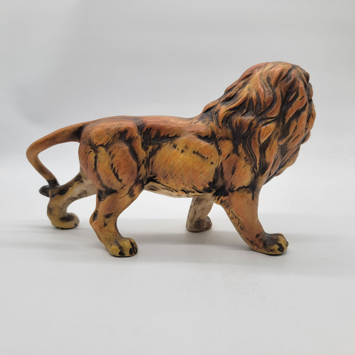 1960s Mid-Century Lion Figurine UCTCI Japan Bisque Porcelain