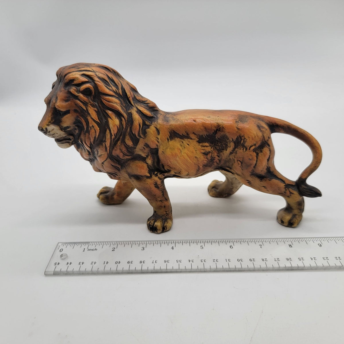 1960s Mid-Century Lion Figurine UCTCI Japan Bisque Porcelain