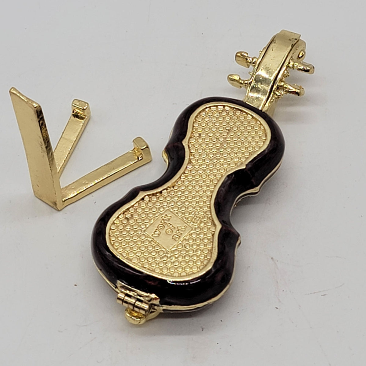 Objet d'art Bejeweled Cello Trinket Box Artform