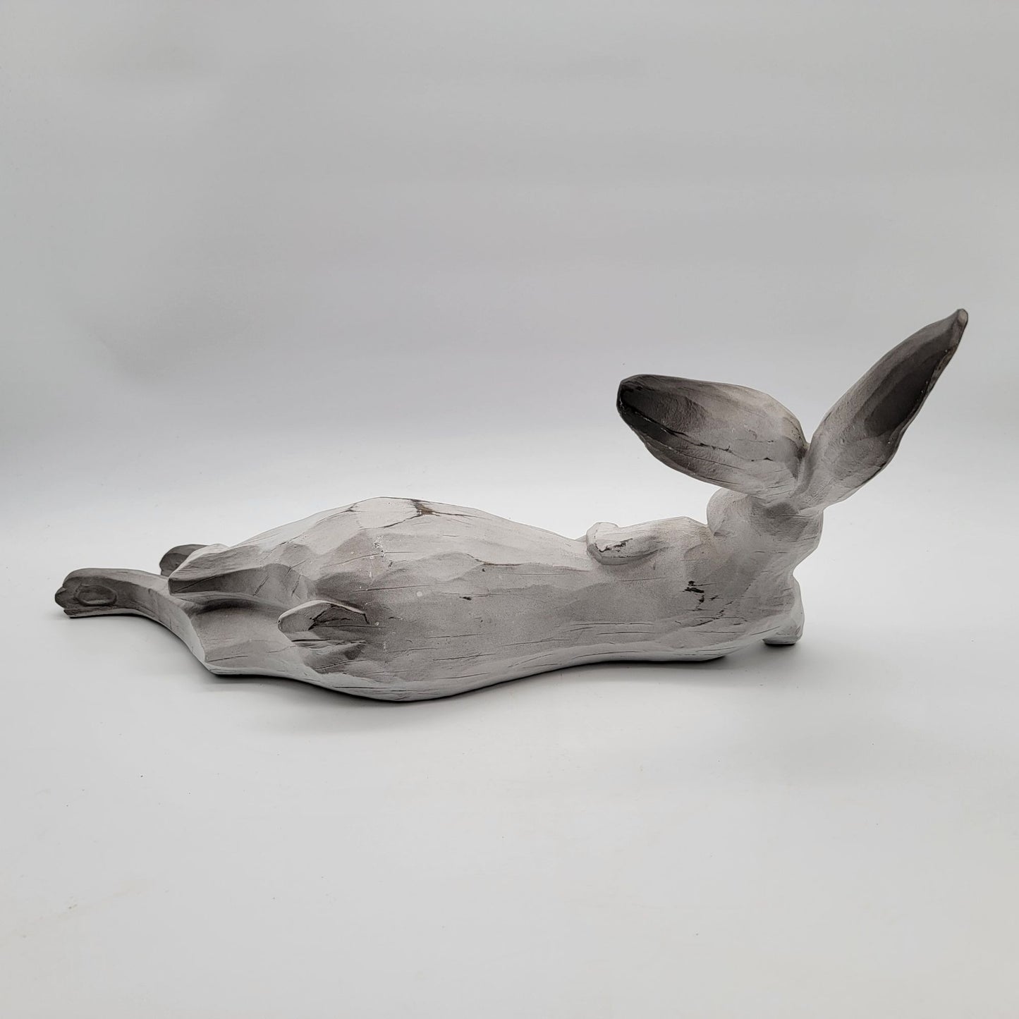 Lounging Bunny Rabbit Garden Sculpture
