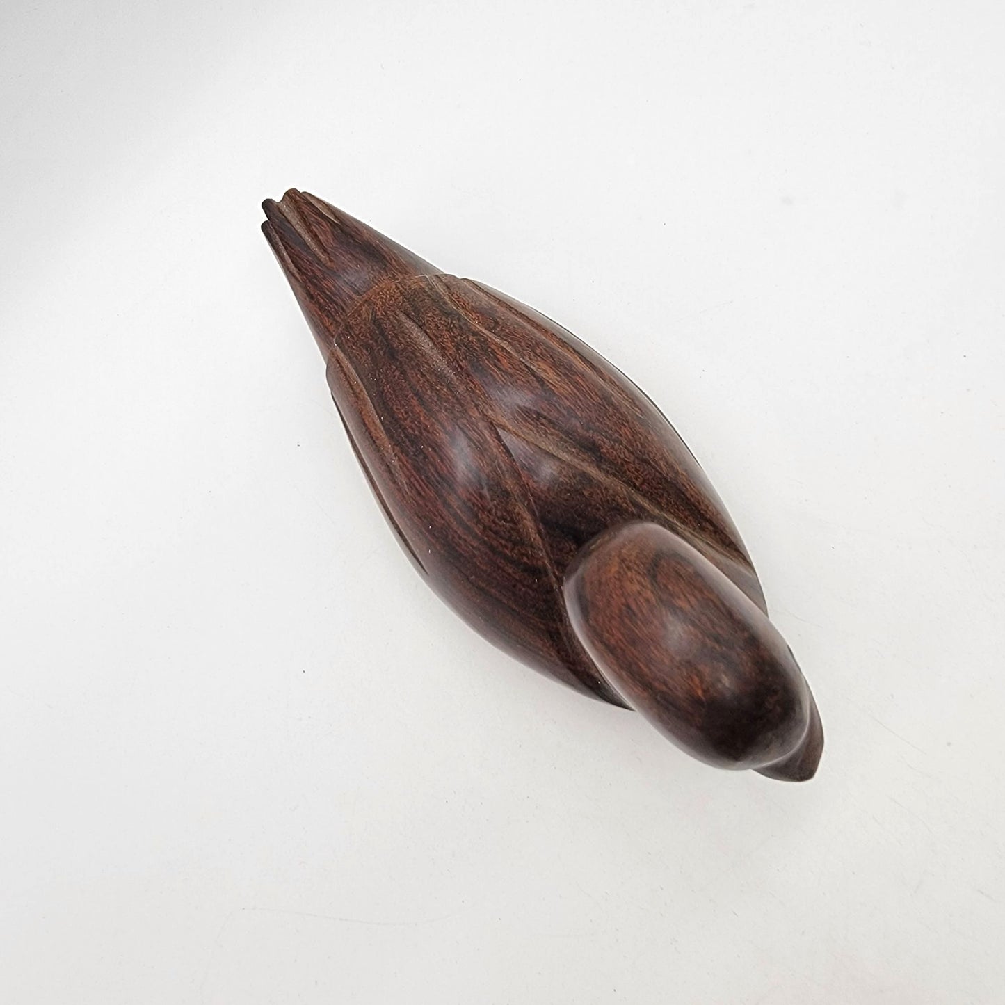 Vintage Carved Ironwood Duck Figurine