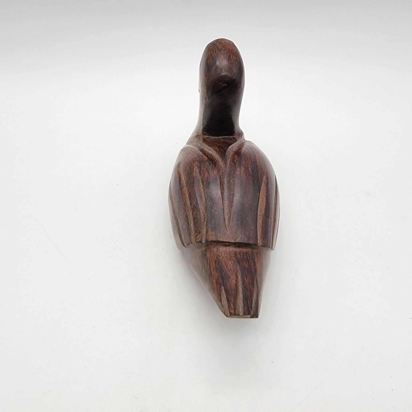 Vintage Carved Ironwood Duck Figurine