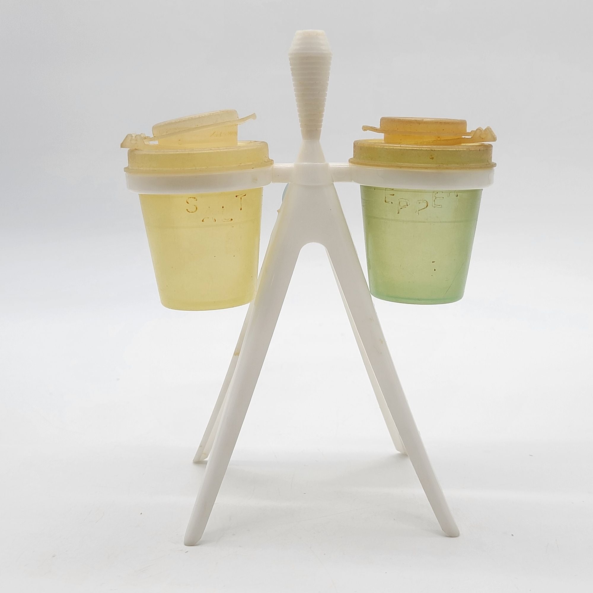1950s Tupperware Atomic Tripod Salt & Pepper Shaker Set – Niche