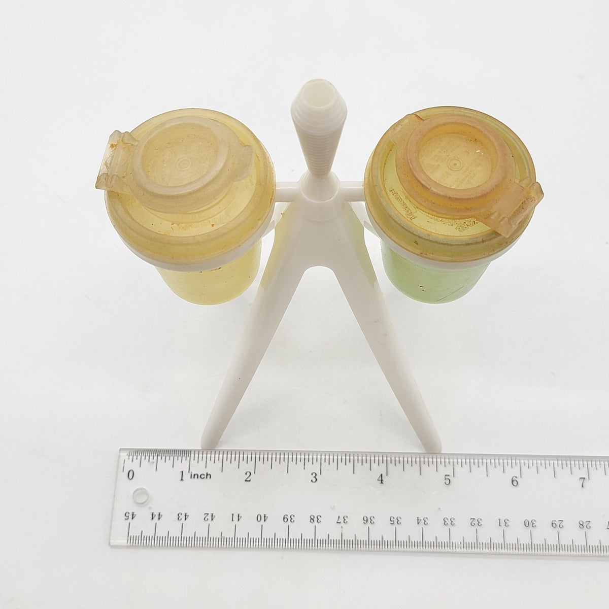 1950s Tupperware Atomic Tripod Salt & Pepper Shaker Set