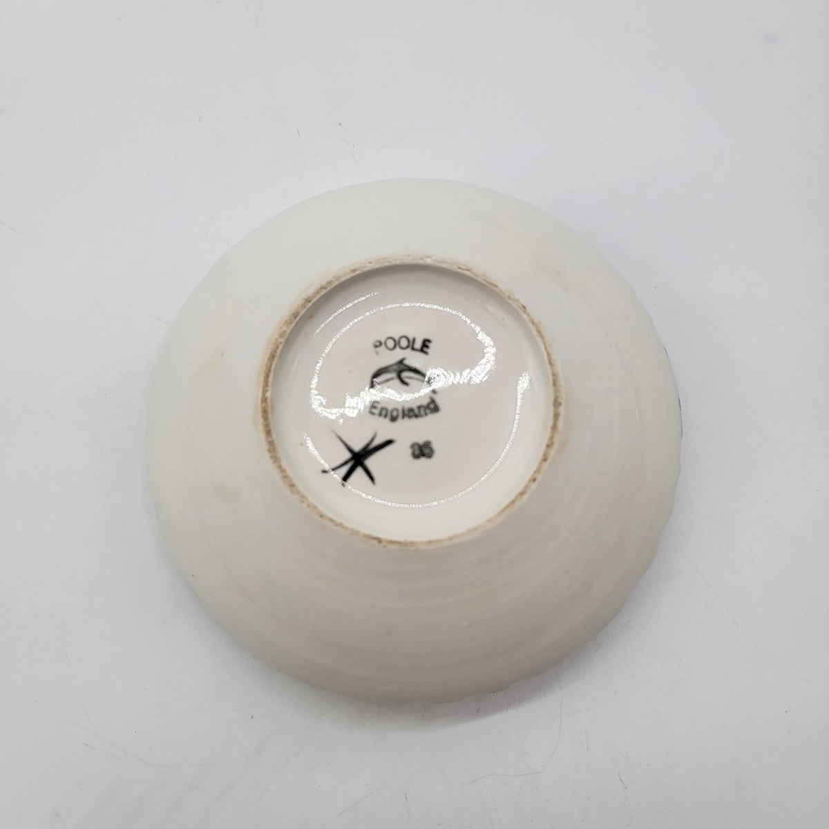 1970s Poole Pottery Delphis Bowl Red & Abstract England