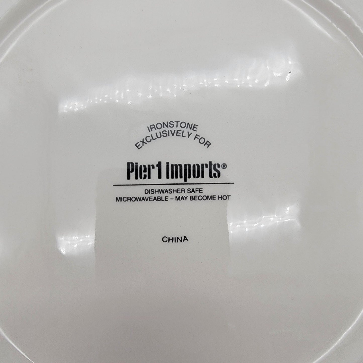 Pier 1 Imports Cat Ironstone Salad Plates Set Of 4