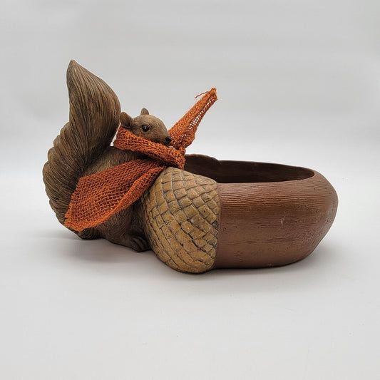 Squirrel Nut Acorn Bowl Planter