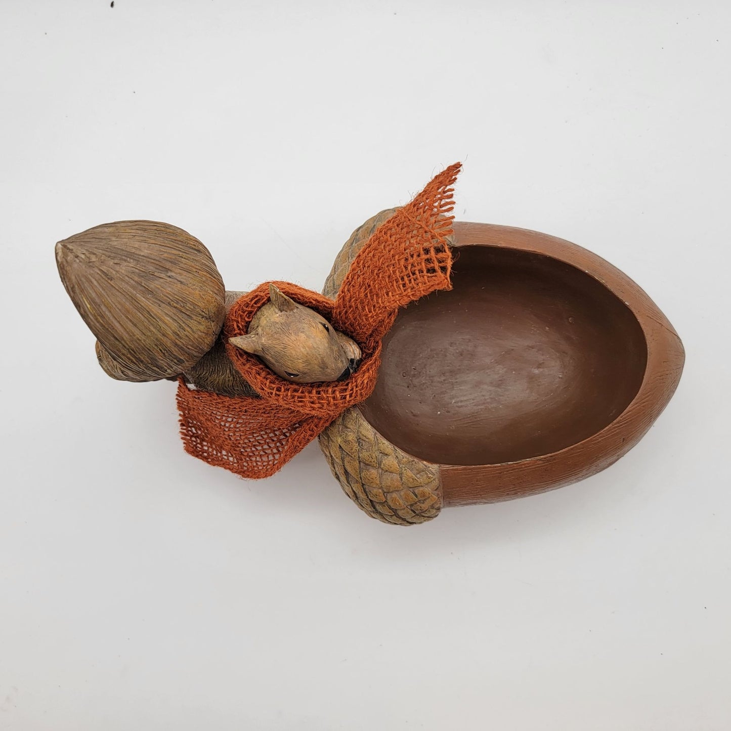 Squirrel Nut Acorn Bowl Planter