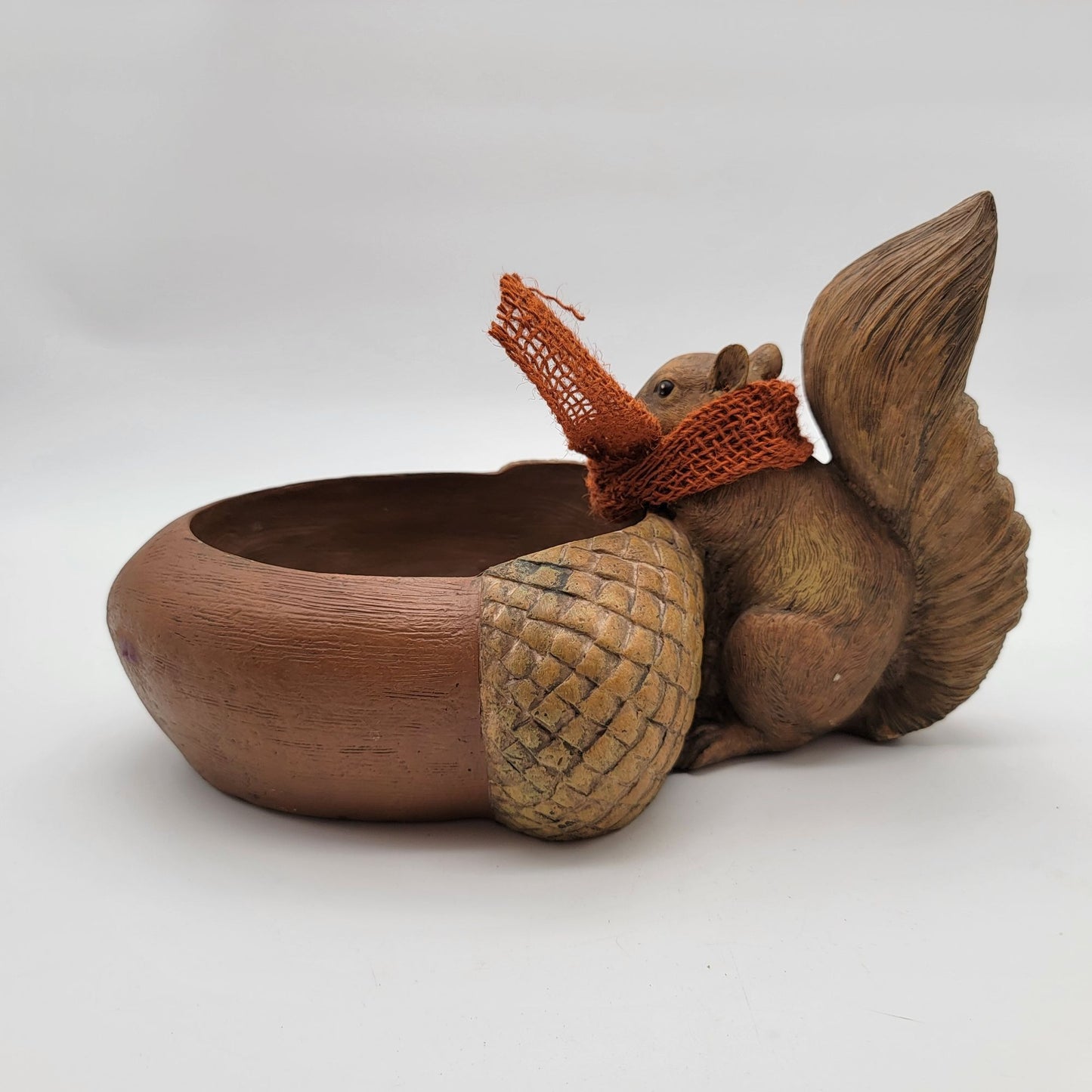 Squirrel Nut Acorn Bowl Planter