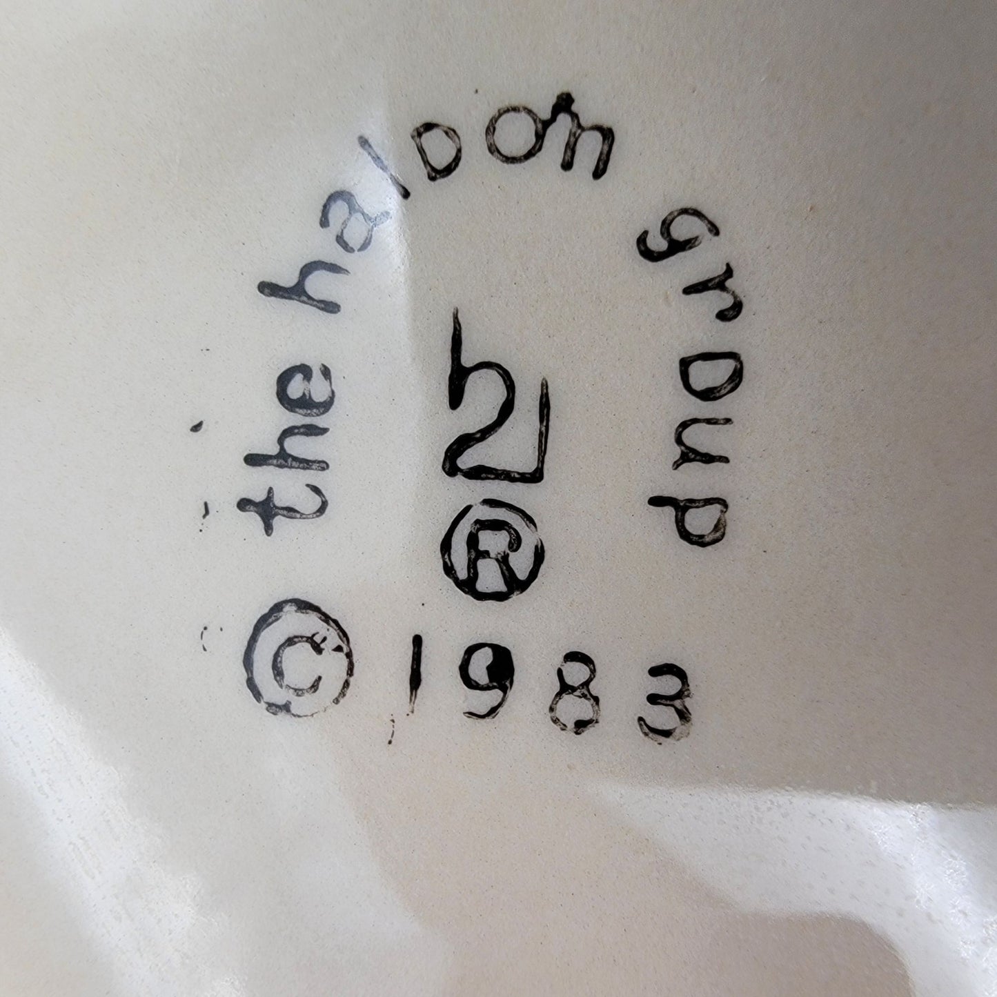 1983 Haldon Group Rabbit Parade Pot with Carrot Spreader
