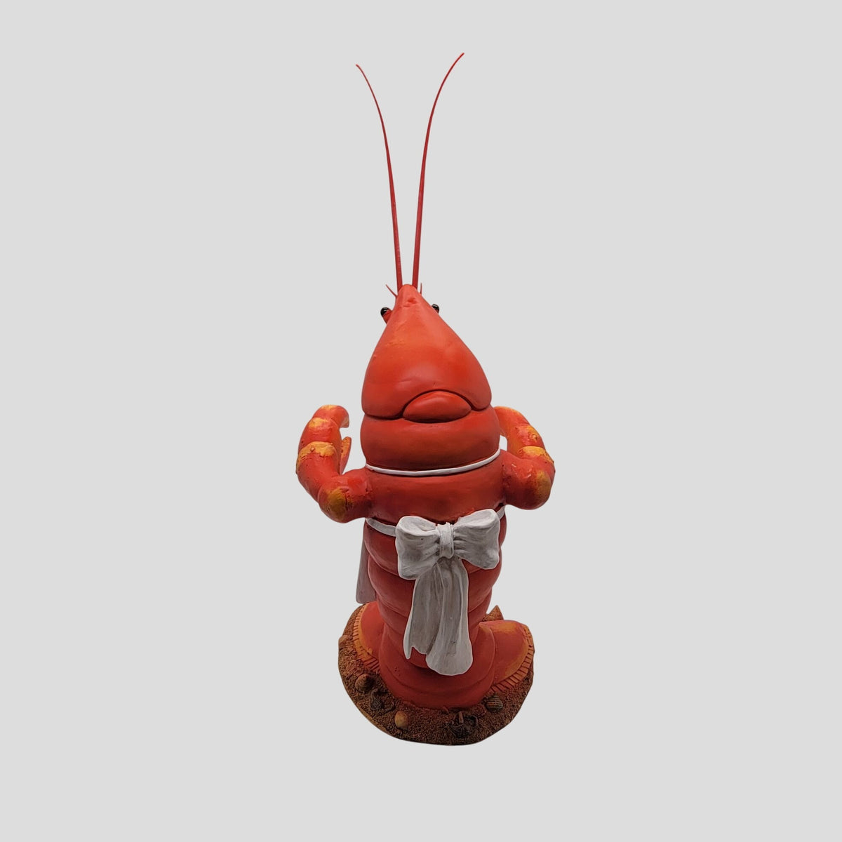Large Fiberglass Red Lobster Butler Statue Display