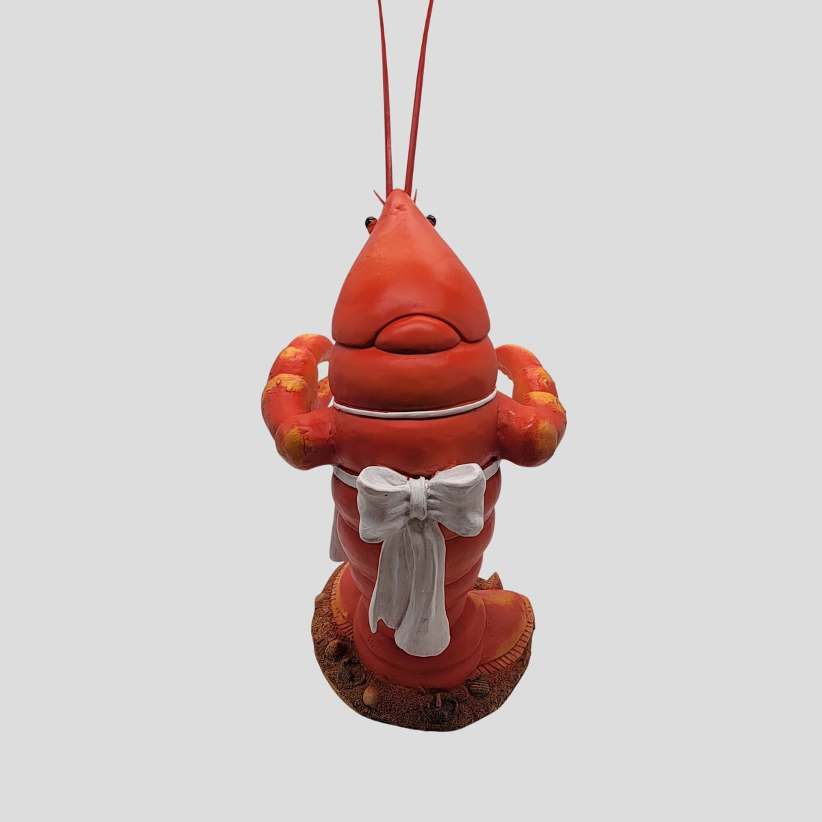 Large Fiberglass Red Lobster Butler Statue Display
