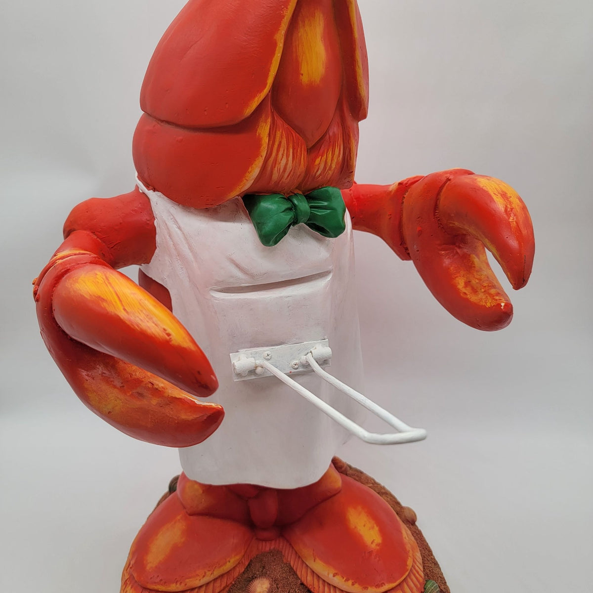Large Fiberglass Red Lobster Butler Statue Display