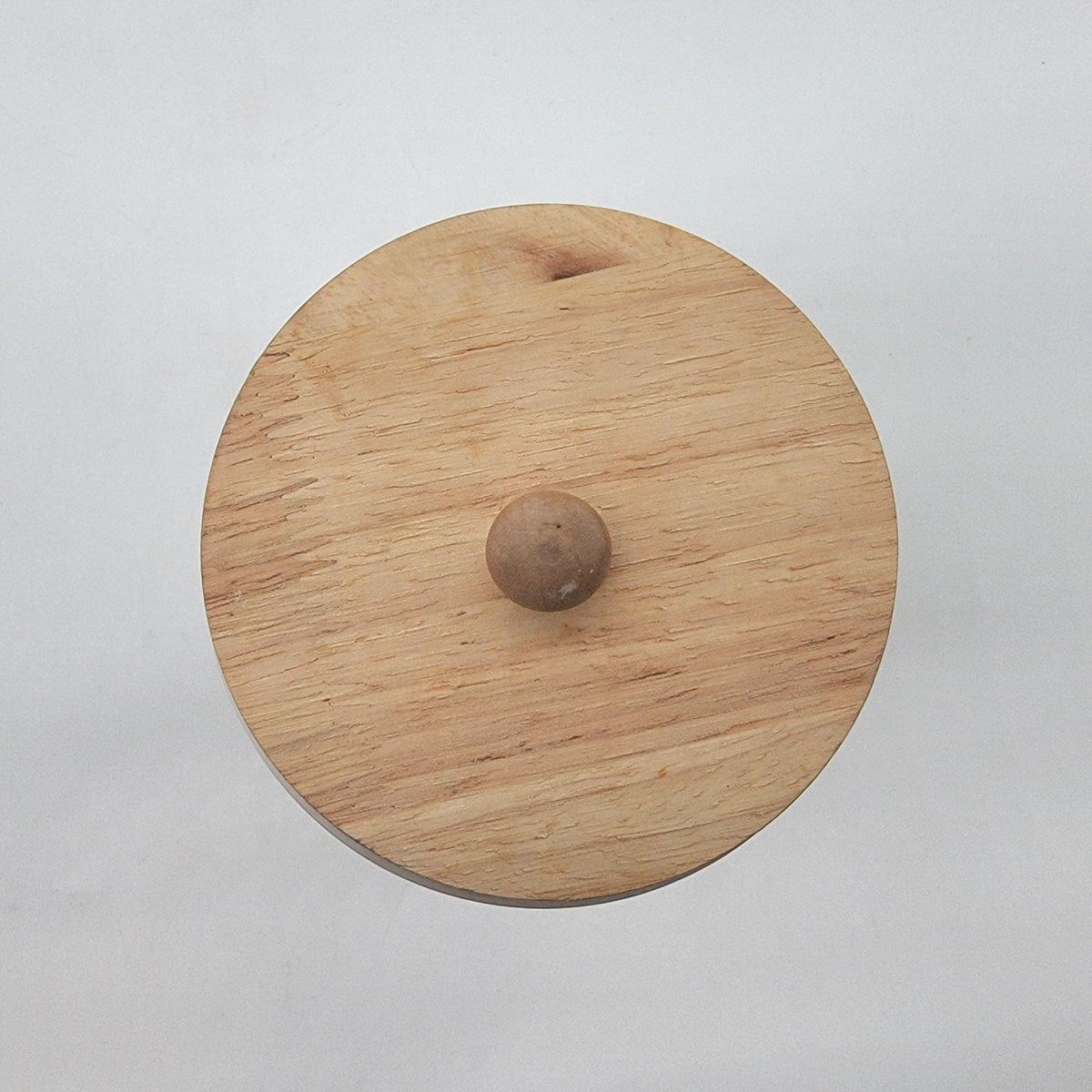 Daisy Lane Stoneware Storage Canister With Wood Lid