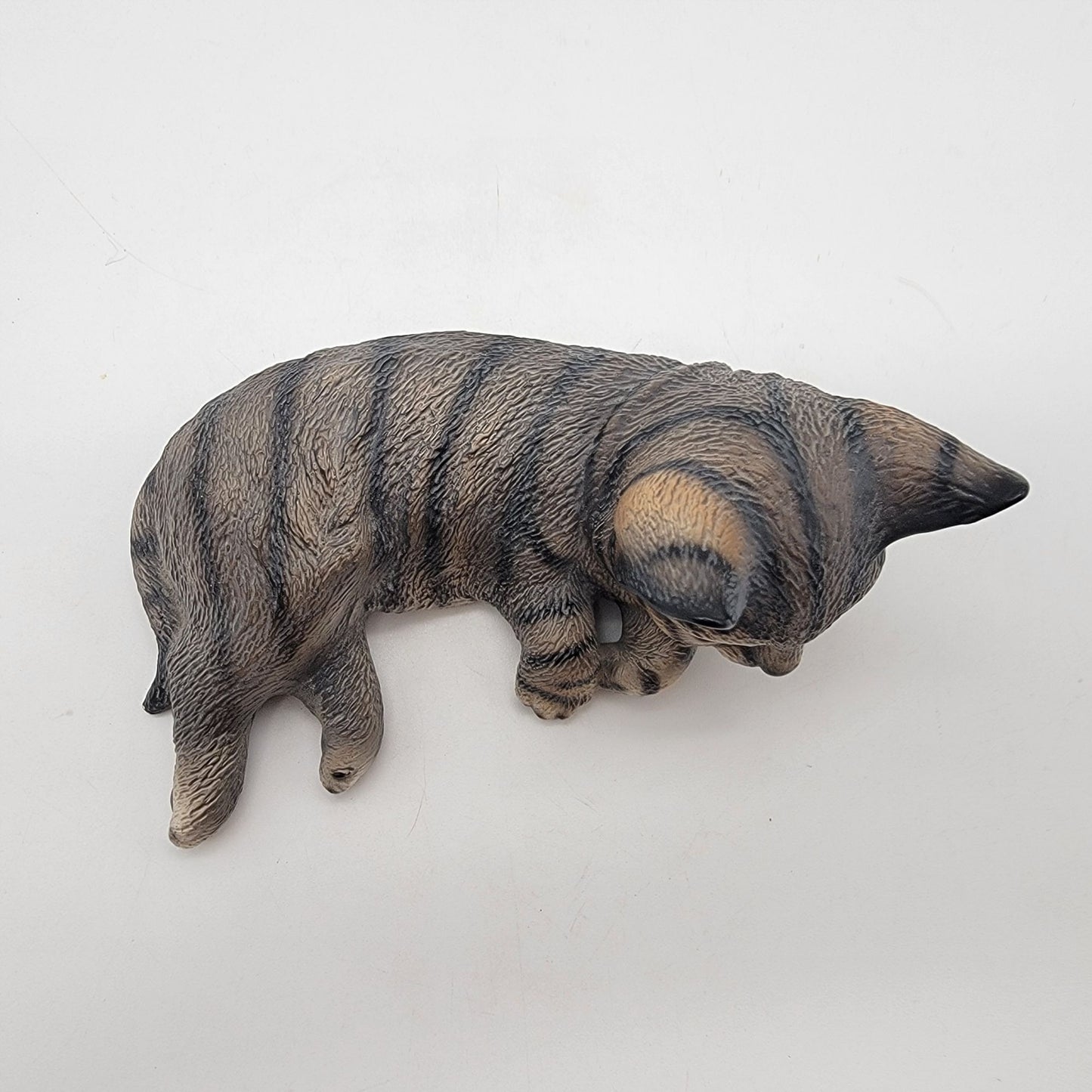 The Harvey Knox Kingdom Porcelain Grey Tabby Cat Figurine