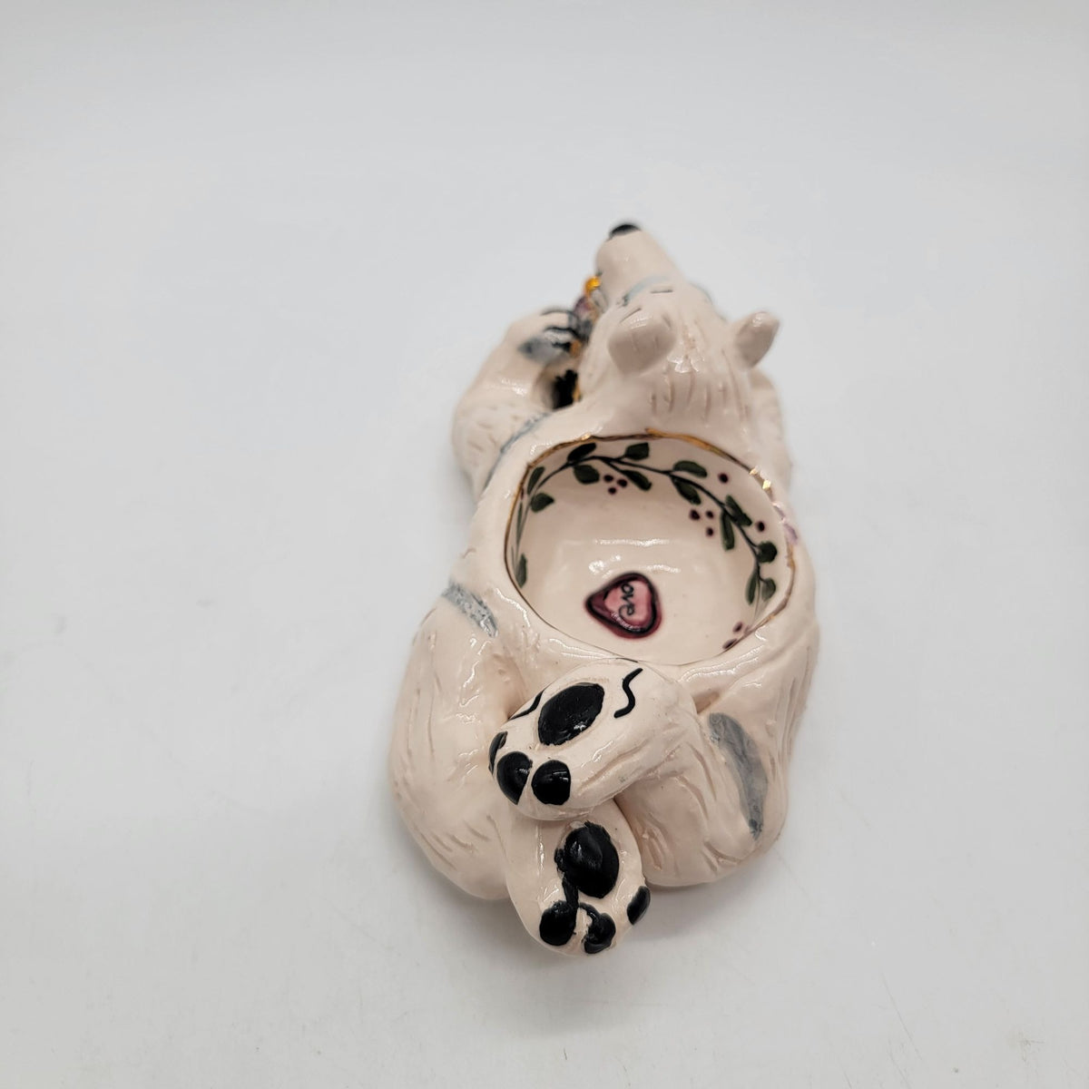 Heather Goldminc Blue Sky Clayworks Polar Bear Tea Light Candle Holder