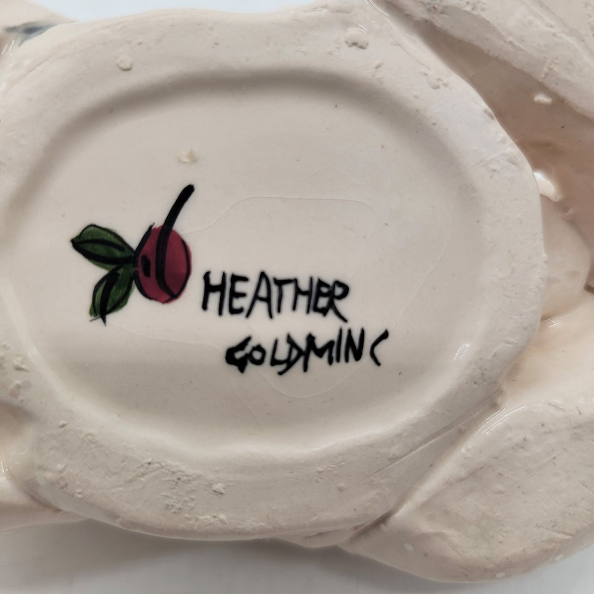 Heather Goldminc Blue Sky Clayworks Polar Bear Tea Light Candle Holder