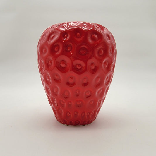 Adorable Red Strawberry Vase