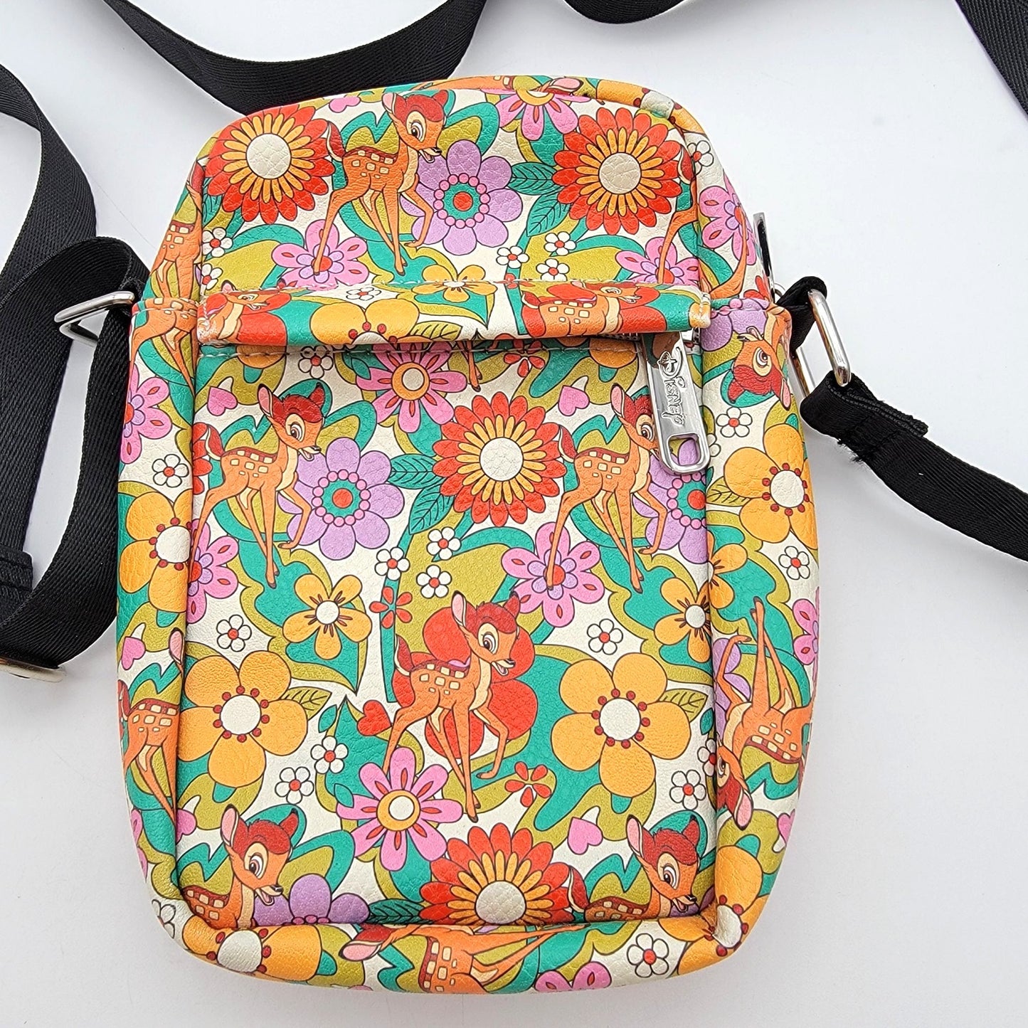 Buckle-Down Disney Bambi Retro Flower Crossbody Bag Purse
