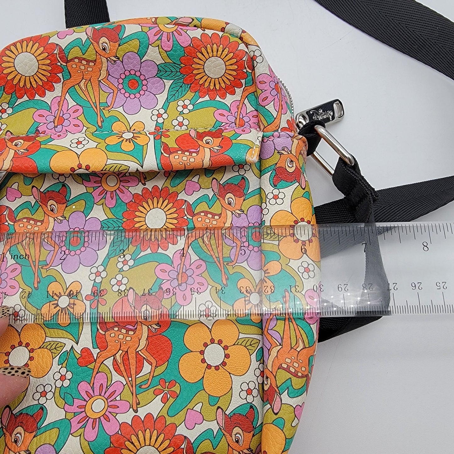Buckle-Down Disney Bambi Retro Flower Crossbody Bag Purse