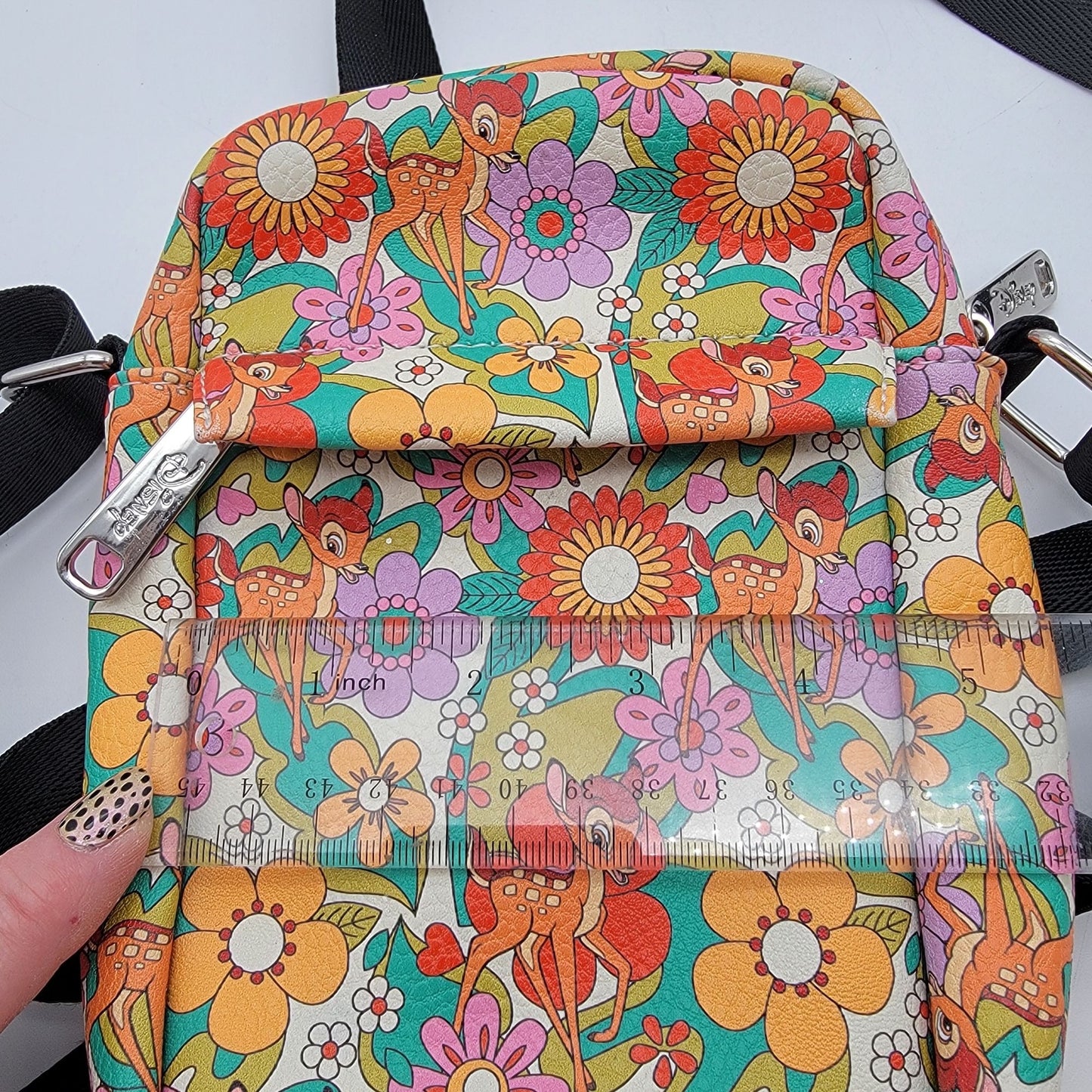 Buckle-Down Disney Bambi Retro Flower Crossbody Bag Purse