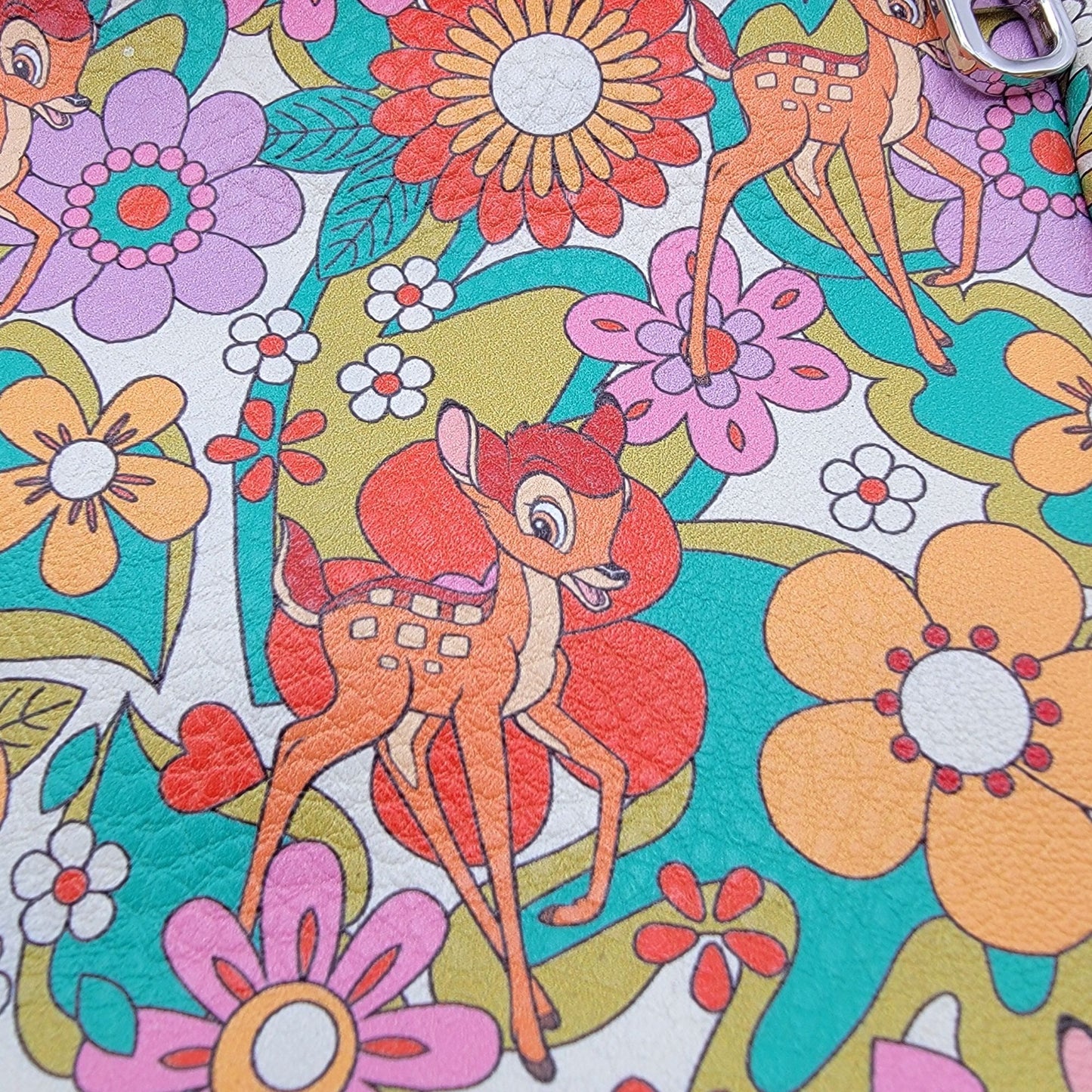 Buckle-Down Disney Bambi Retro Flower Crossbody Bag Purse