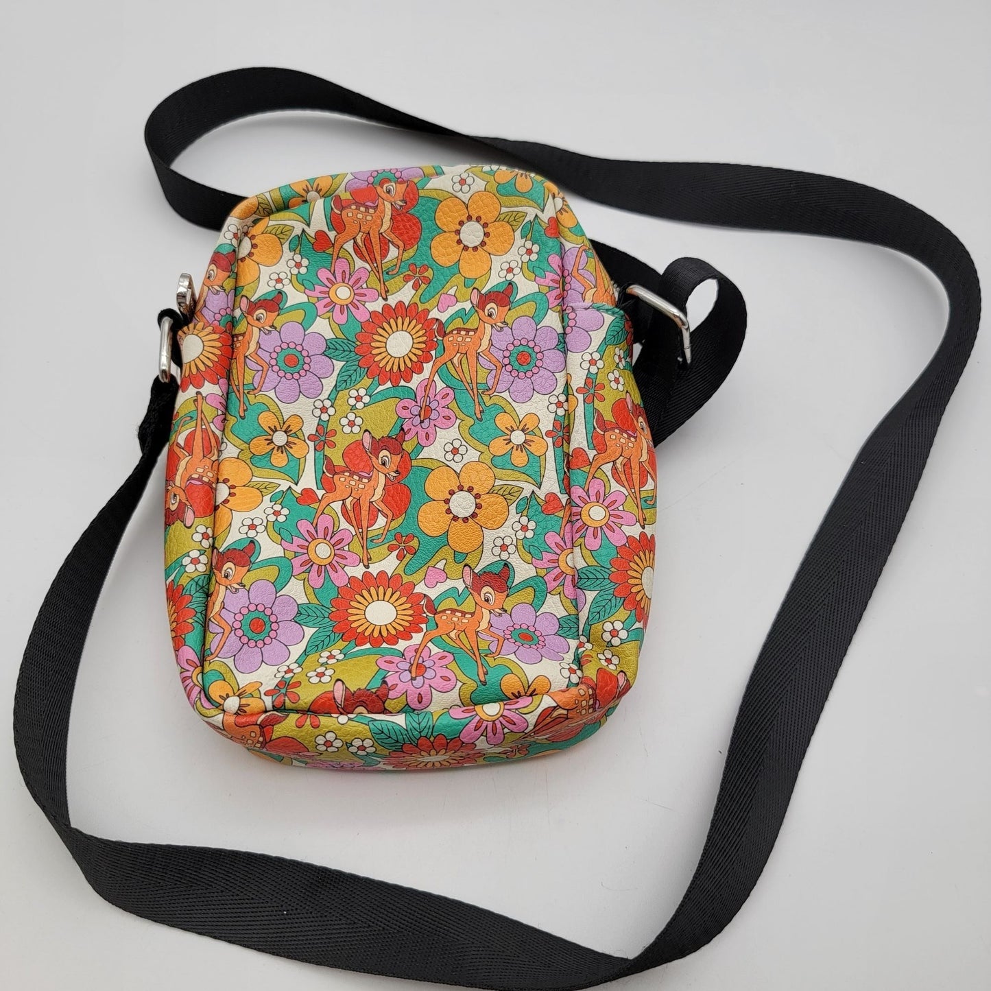 Buckle-Down Disney Bambi Retro Flower Crossbody Bag Purse