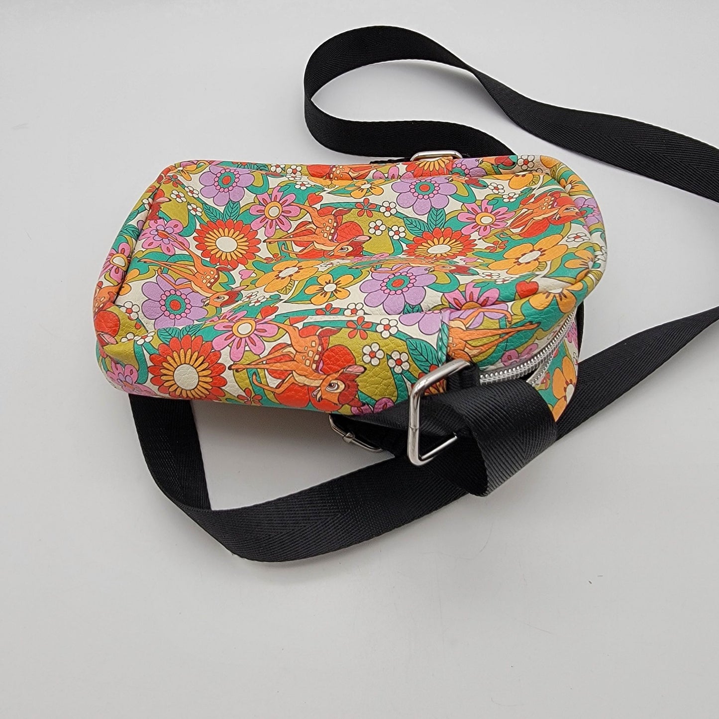 Buckle-Down Disney Bambi Retro Flower Crossbody Bag Purse
