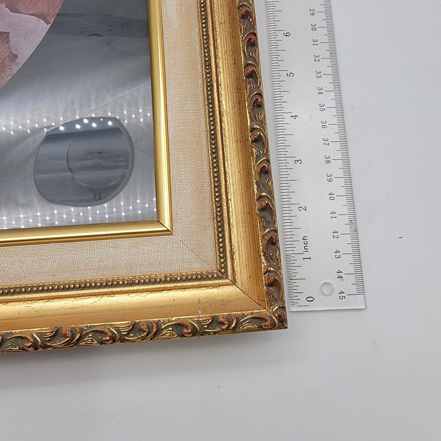 Abstract Original Painting By June Lowe Gold Ornate Frame