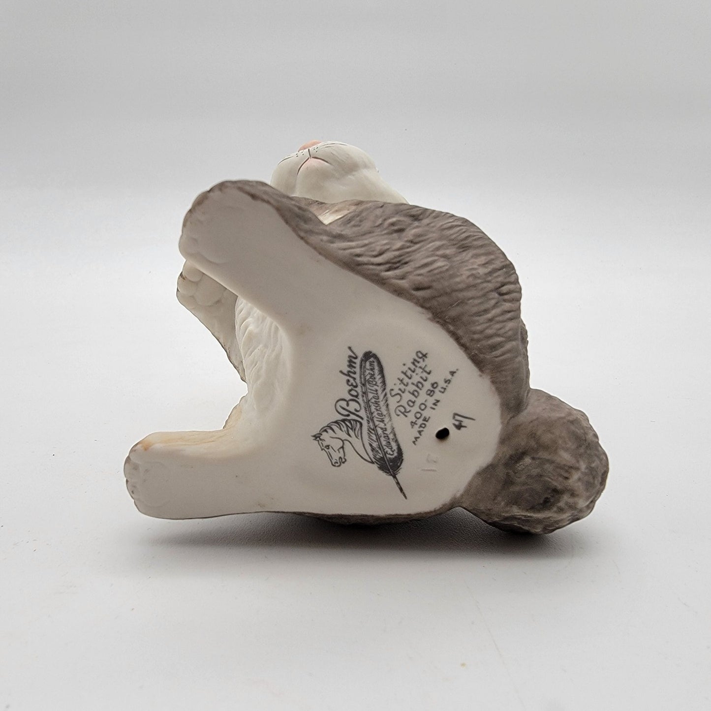 Vintage Boehm Brown Sitting Rabbit Fine Porcelain Figurine 400-86