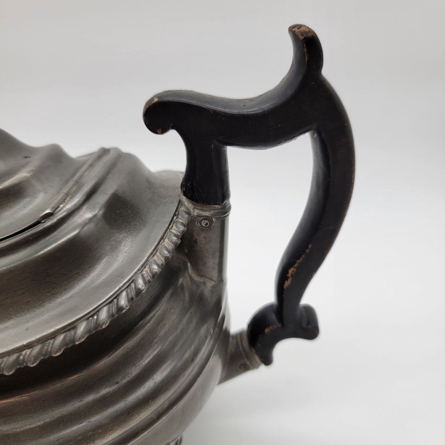 Antique George IV Britannia Pewter Teapot By Dixon & Son London Shape