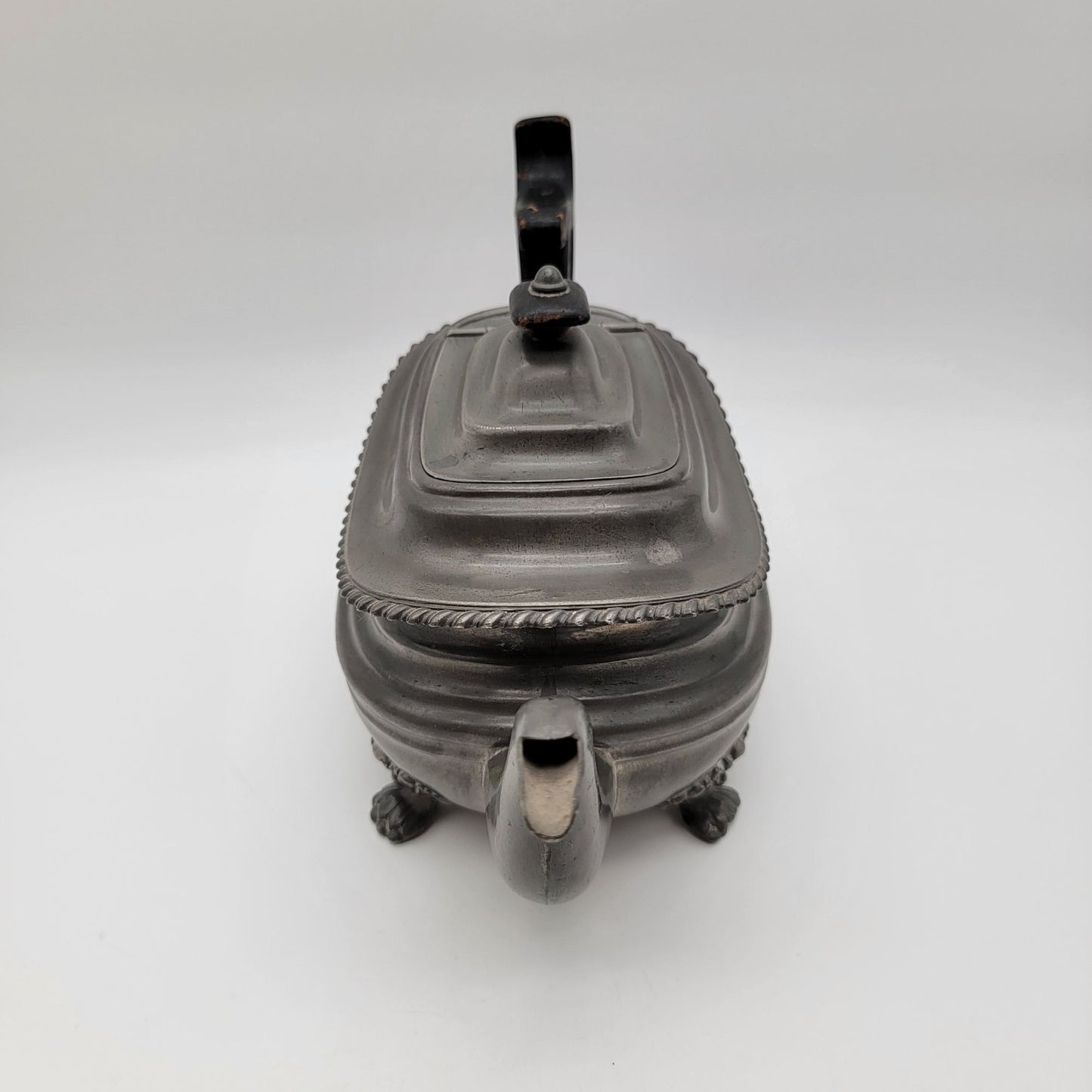 Antique George IV Britannia Pewter Teapot By Dixon & Son London Shape