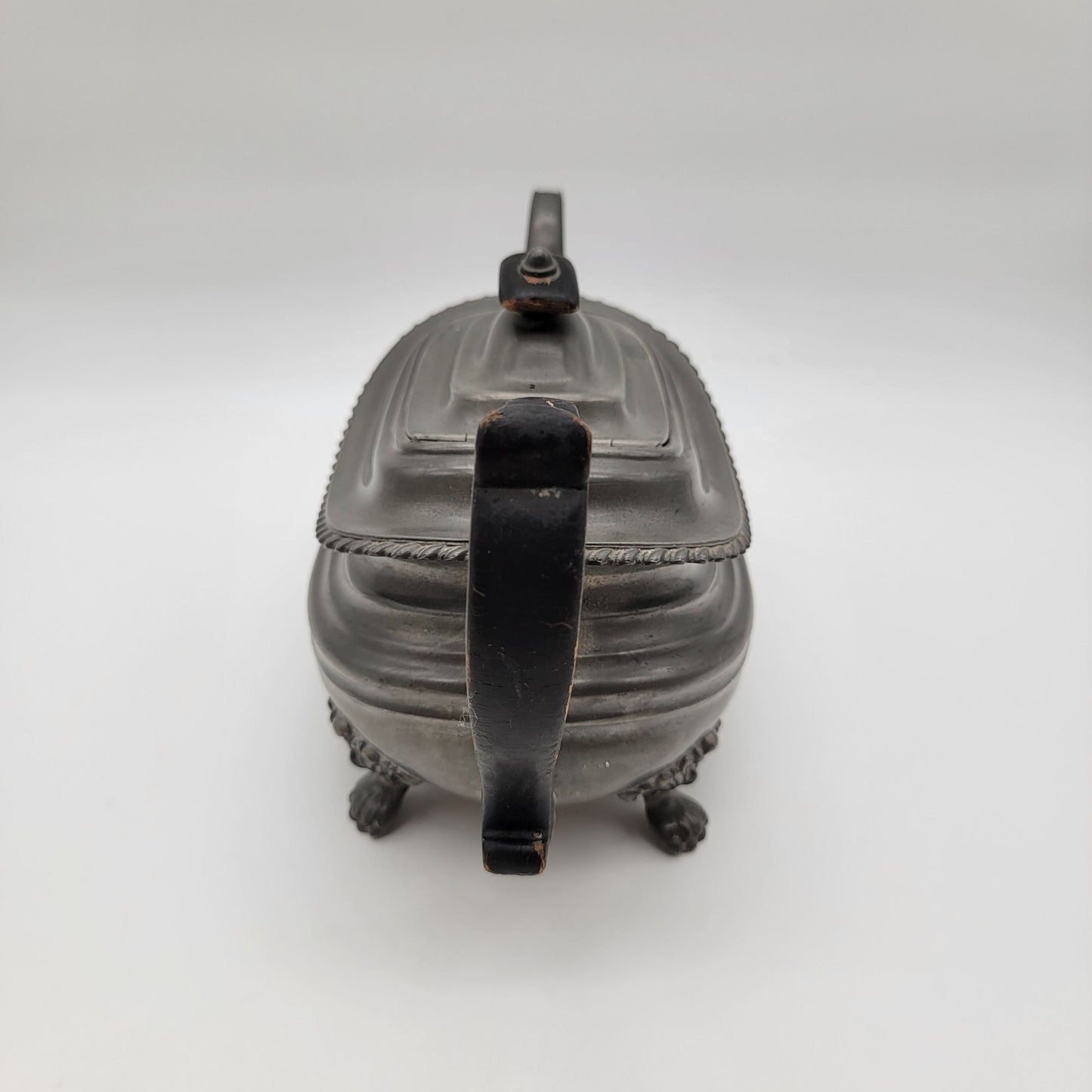 Antique George IV Britannia Pewter Teapot By Dixon & Son London Shape