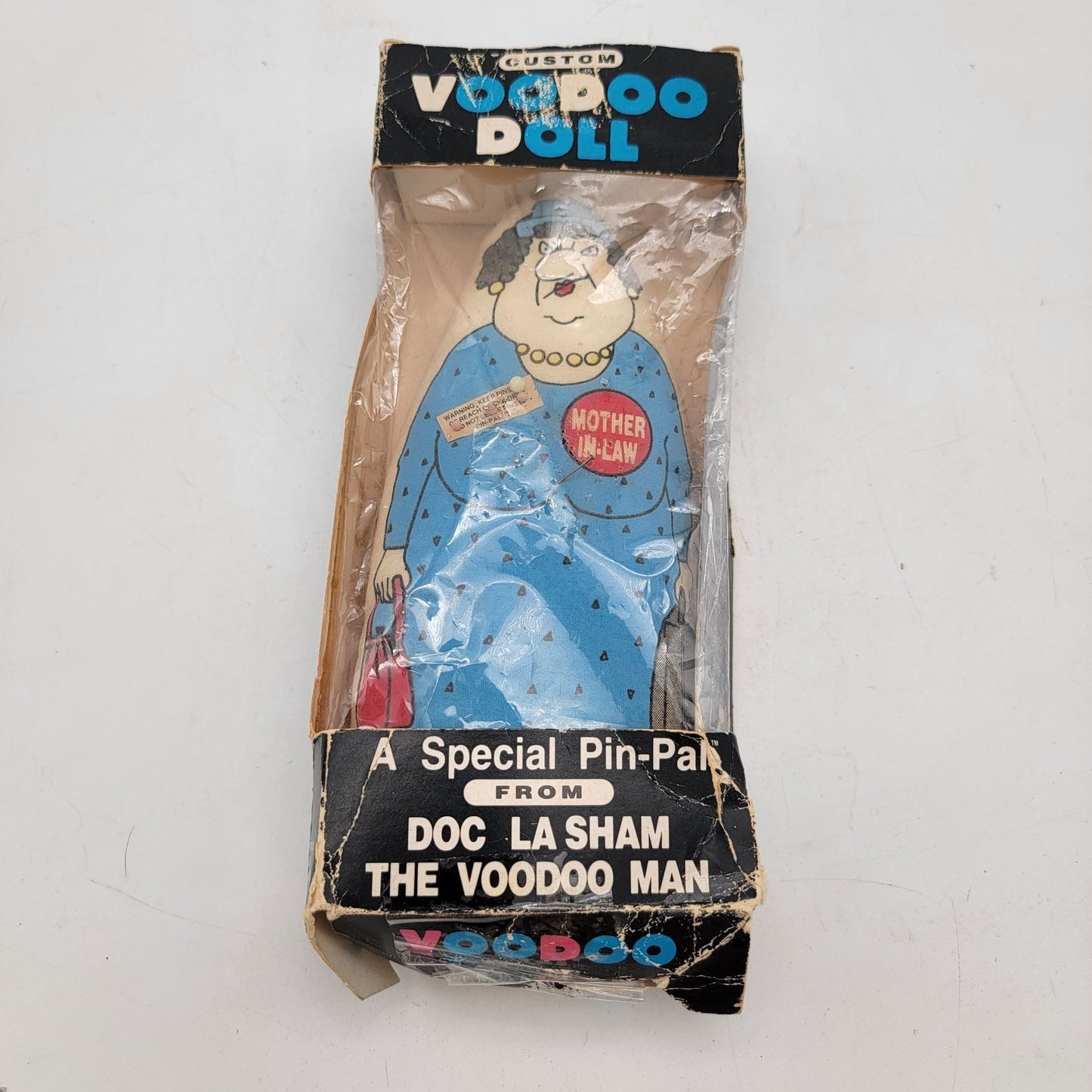 Vintage 1988 Custom Voodoo Doll By Doc La Sham Mother-In-Law Edition With Original Packaging