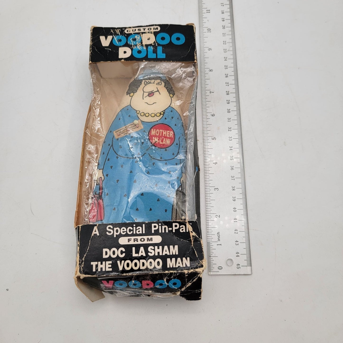 Vintage 1988 Custom Voodoo Doll By Doc La Sham Mother-In-Law Edition With Original Packaging