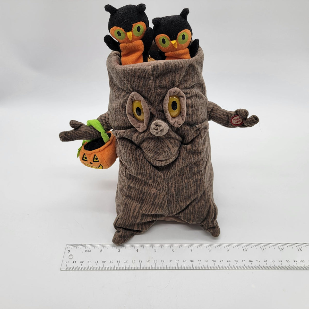 Hallmark Halloween Spooky Tree Animated Plush With Owls & Pumpkin
