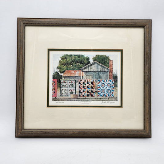 Limited Edition Framed Print "Grandmothers Fan" By Jack Meyers 398/500 Signed