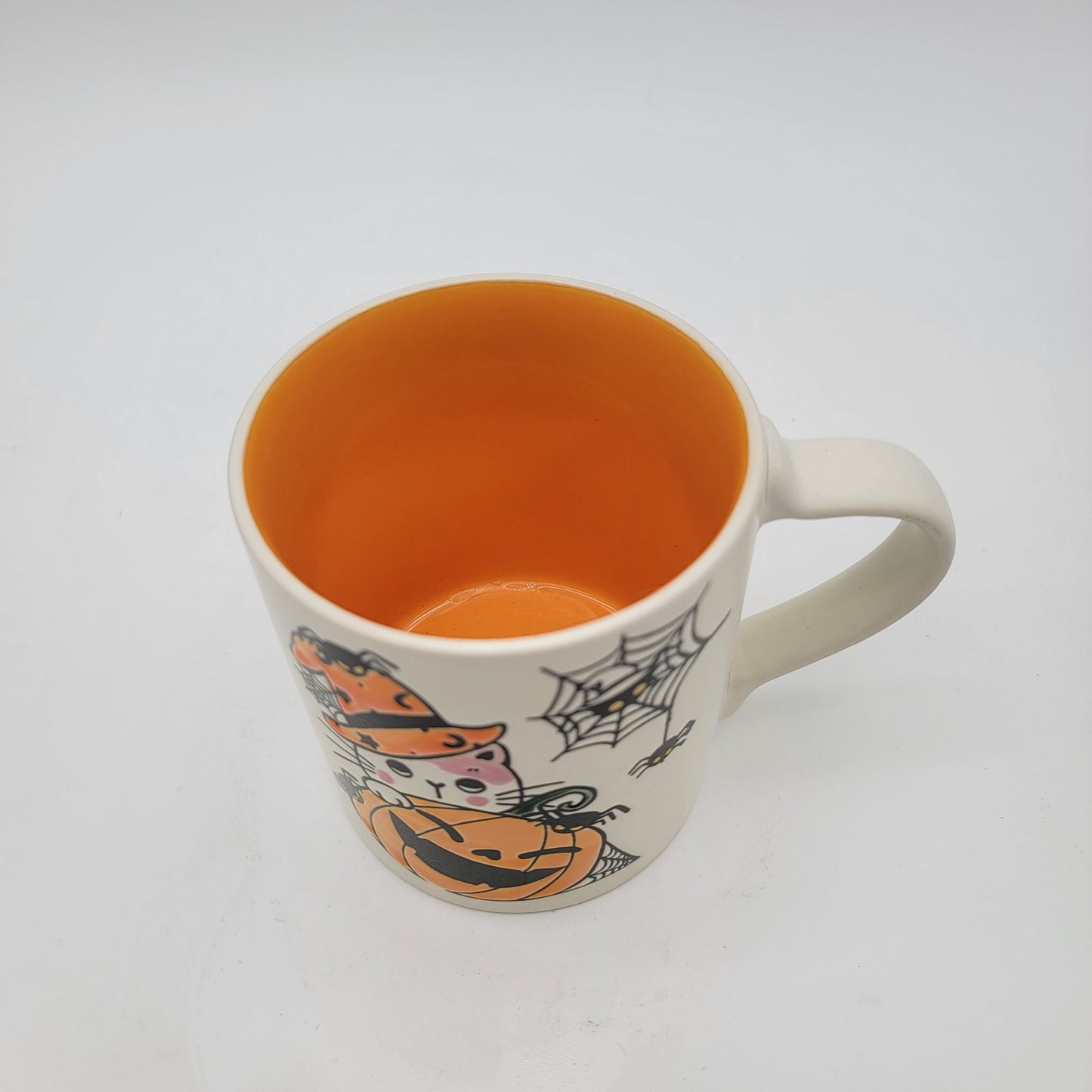 Halloween Cat with Smiling Pumpkin Mug by Eli & Ana
