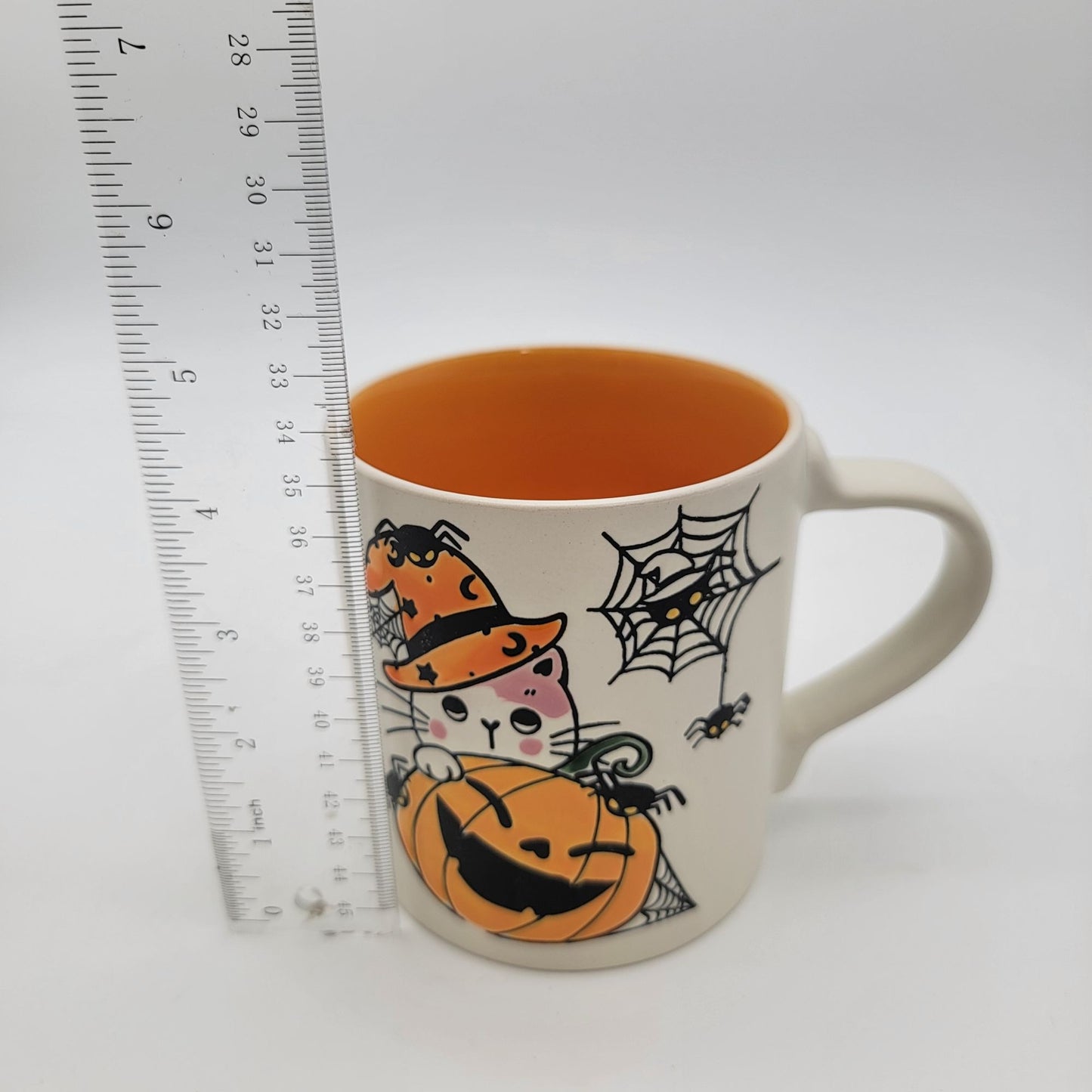 Halloween Cat with Smiling Pumpkin Mug by Eli & Ana