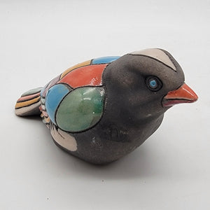 South African Raku Pottery Bird Figurine