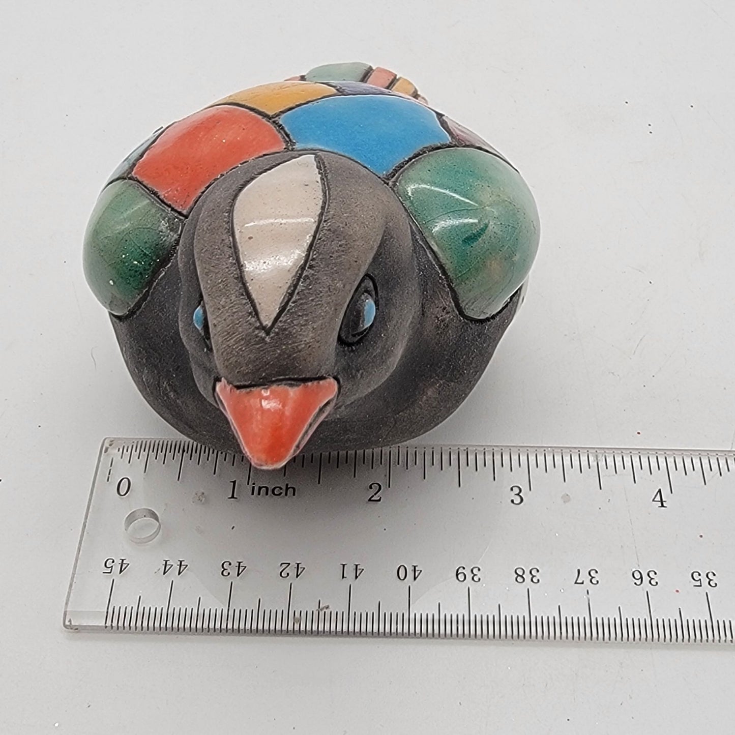 South African Raku Pottery Bird Figurine