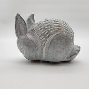Vintage Blue Bunny Rabbit Statue By John Bloom For Isabel Bloom Studios
