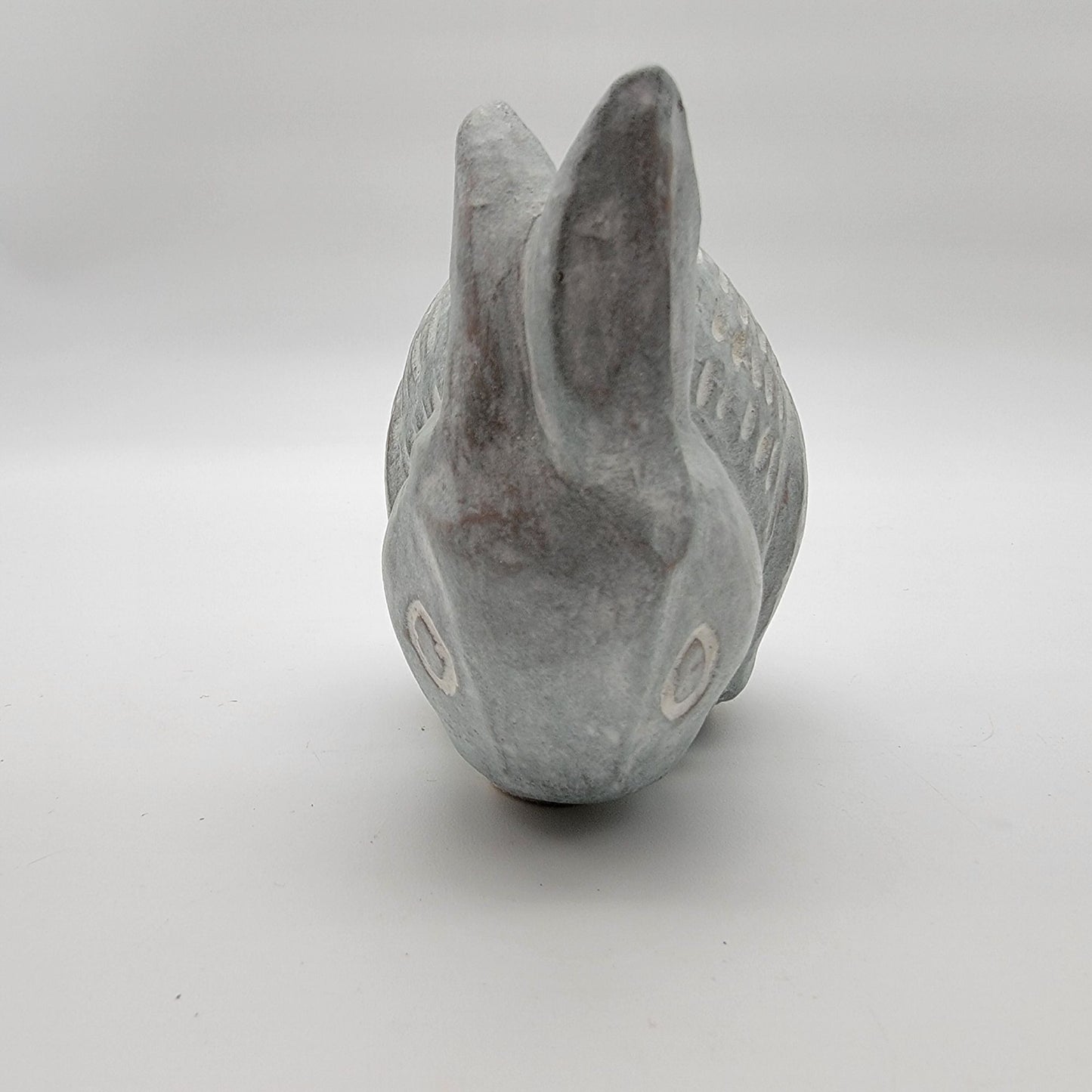 Vintage Blue Bunny Rabbit Statue By John Bloom For Isabel Bloom Studios