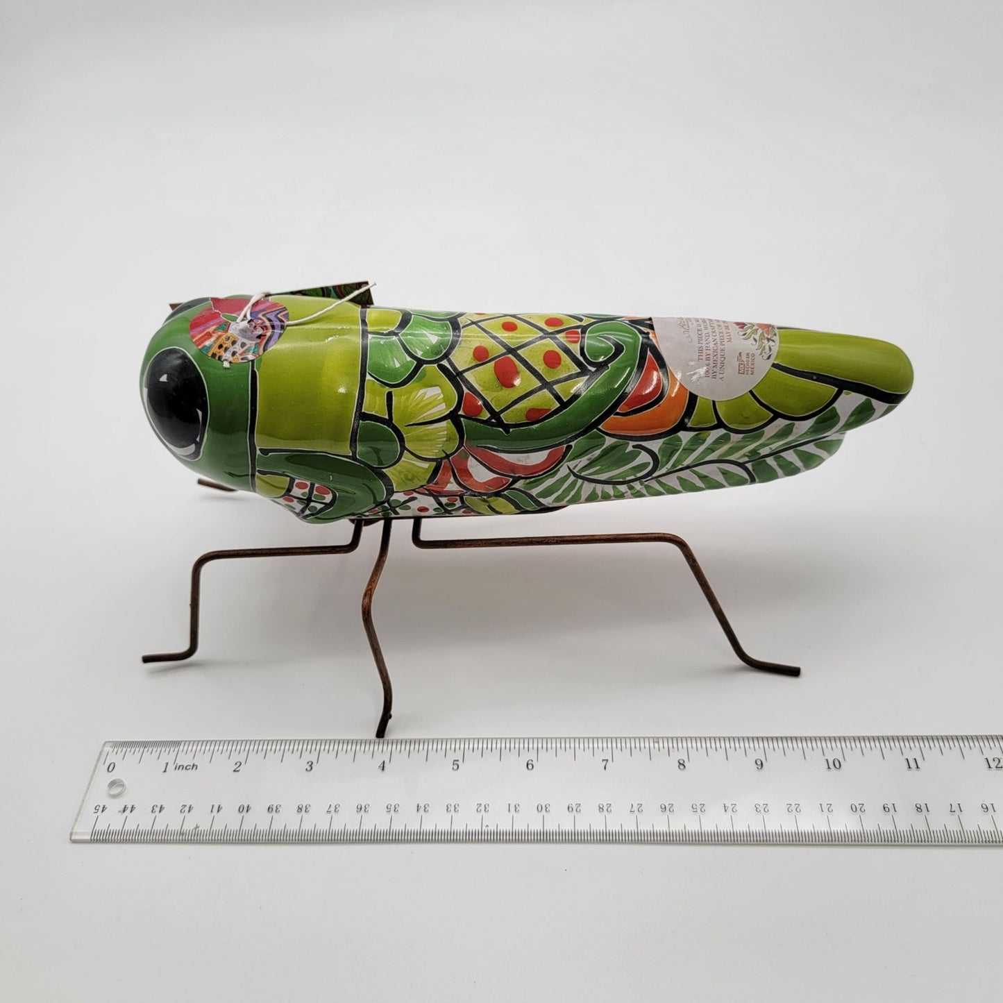 Castillo Family Talavera Pottery Grasshopper Sculpture - NEW