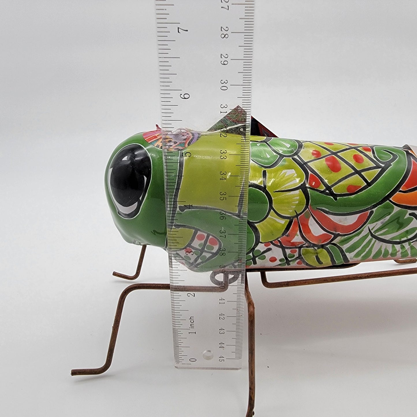 Castillo Family Talavera Pottery Grasshopper Sculpture - NEW