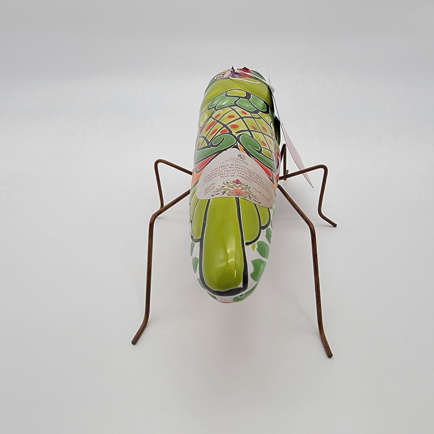Castillo Family Talavera Pottery Grasshopper Sculpture - NEW
