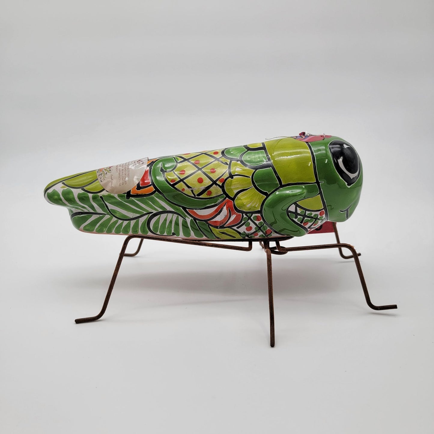 Castillo Family Talavera Pottery Grasshopper Sculpture - NEW