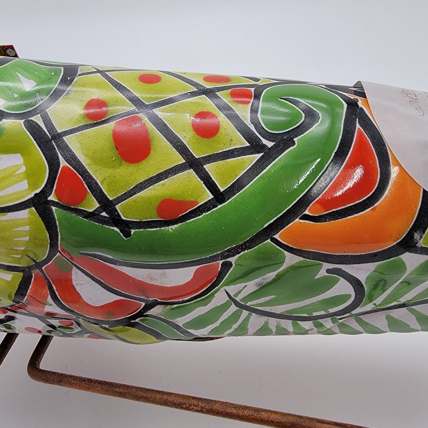 Castillo Family Talavera Pottery Grasshopper Sculpture - NEW